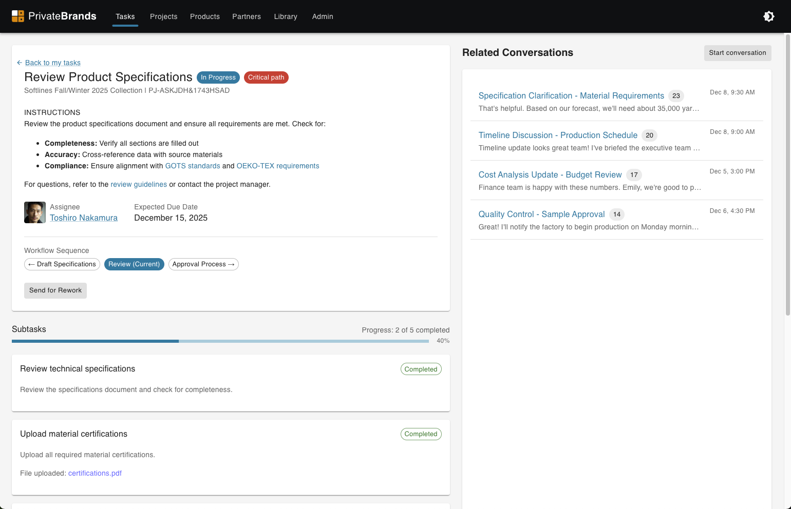 Product development workflow configuration and execution - Image 2